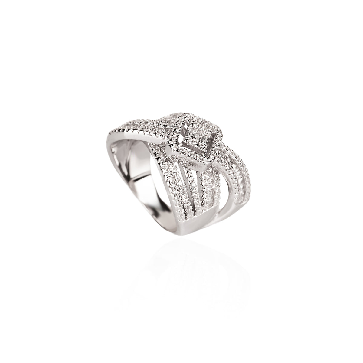 Baguette Cross Ring