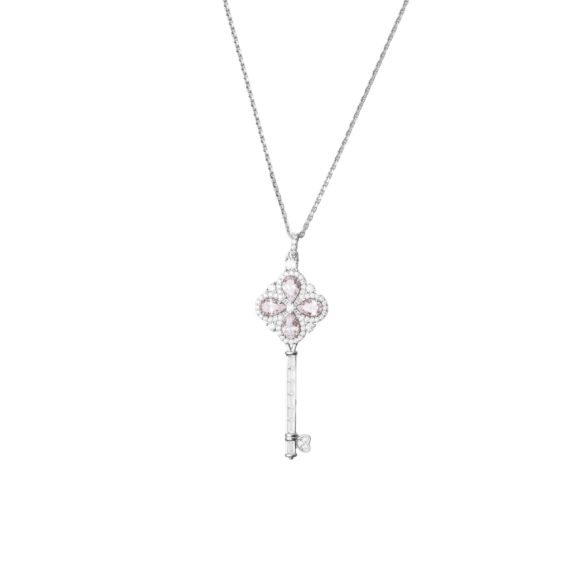 Pink Key Necklace