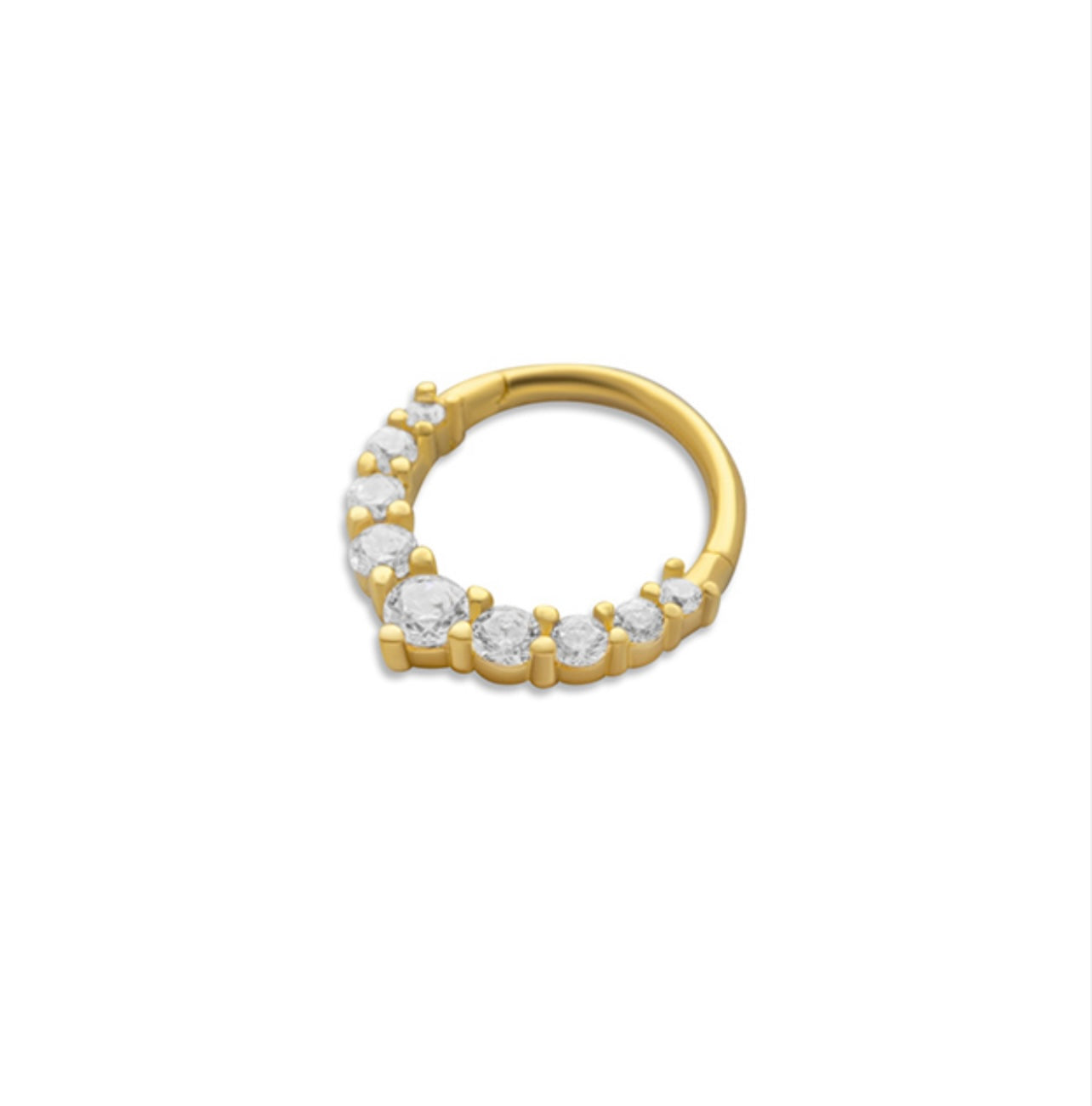 14 K Mila Taşlı Helix Piercing