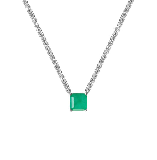 Paraiba Stone Waterway Choker Necklace