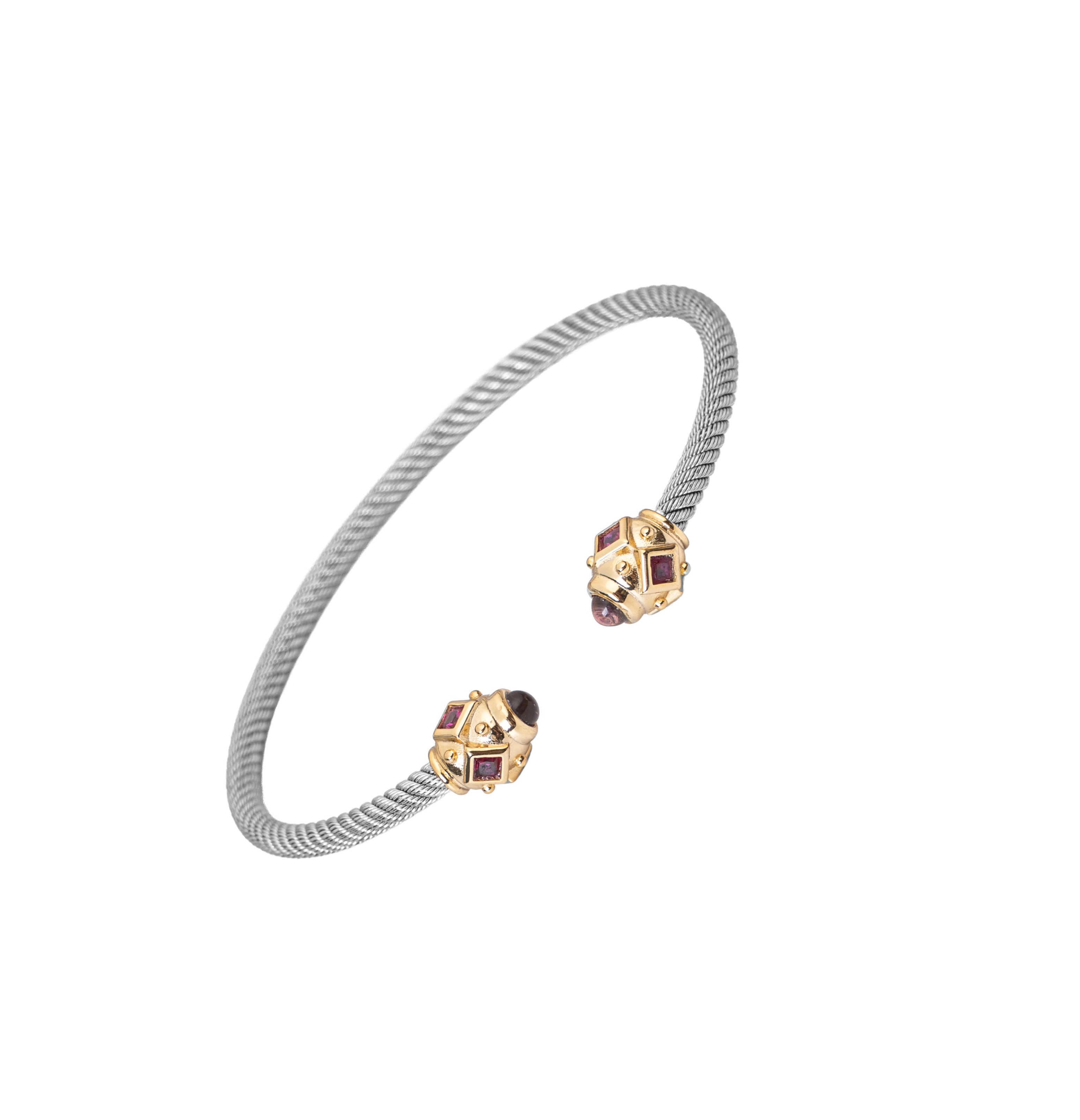 Ruby Double Cuff Bracelet