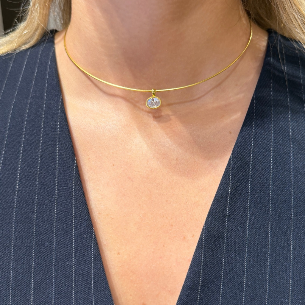 Solstice Oval Choker Kolye