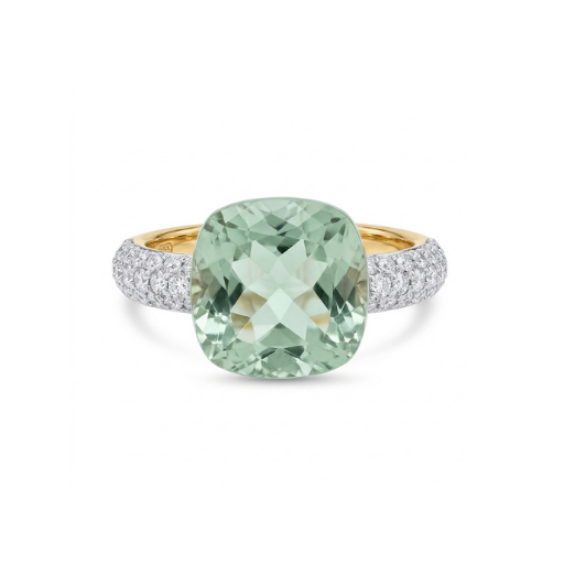 Verde Yeşil Ice Cut Yüzük