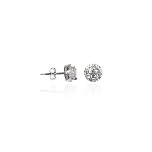 Single Stone Moissanite Earring