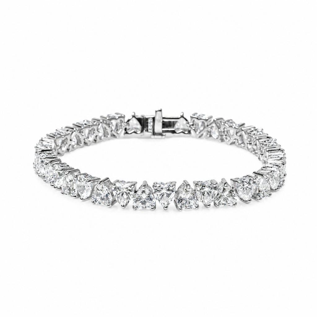 Heart Waterway Moissanite Bracelet
