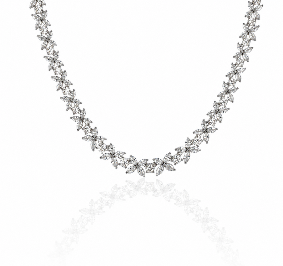 Marquise Flower Necklace