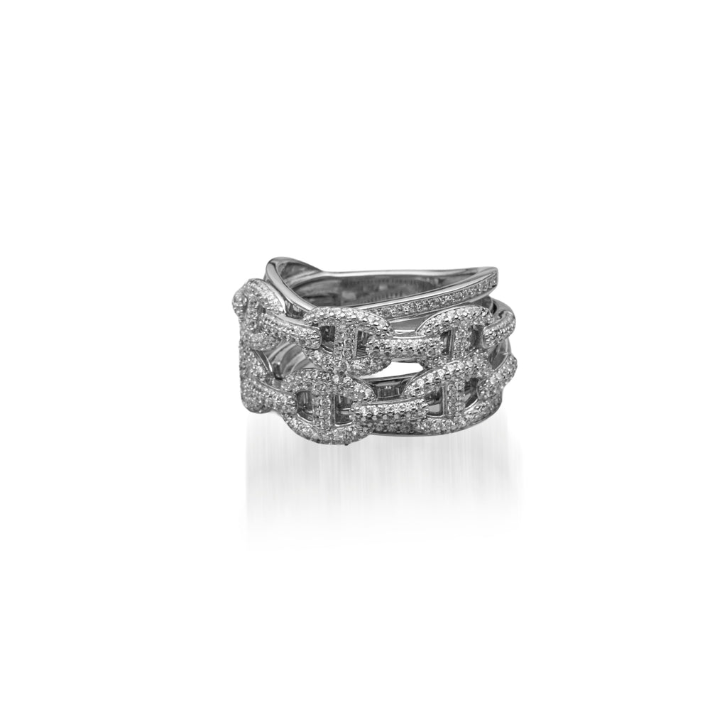 Hery Thick Ring with Stones