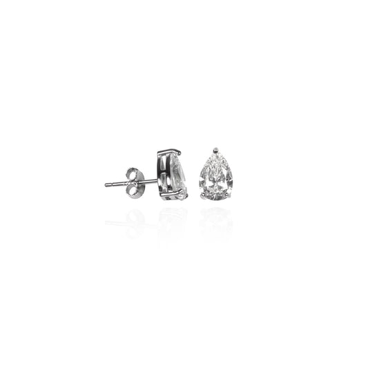 Drop Cut Moissanite Earrings