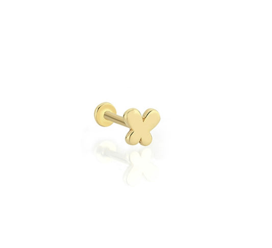 14K Butterfly Piercing