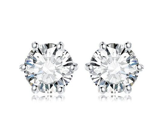 Classic Solitaire Moissanite Earring