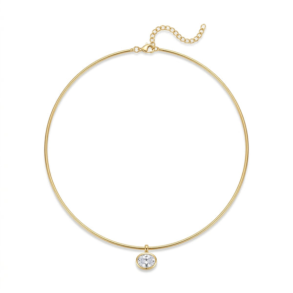 Solstice Oval Choker Kolye