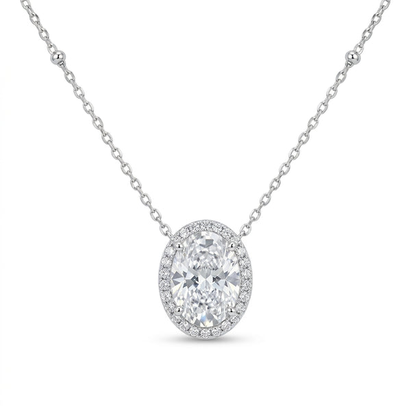 Stella Oval Mozanit Kolye
