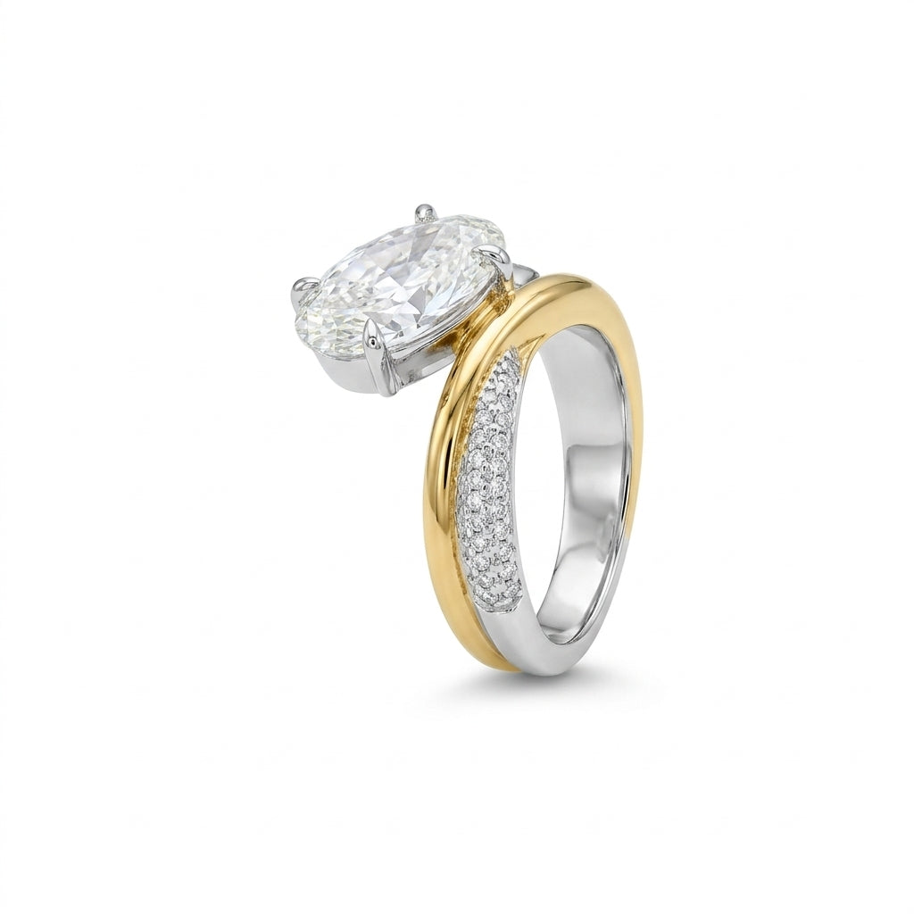 Aurora Oval Duo Yüzük