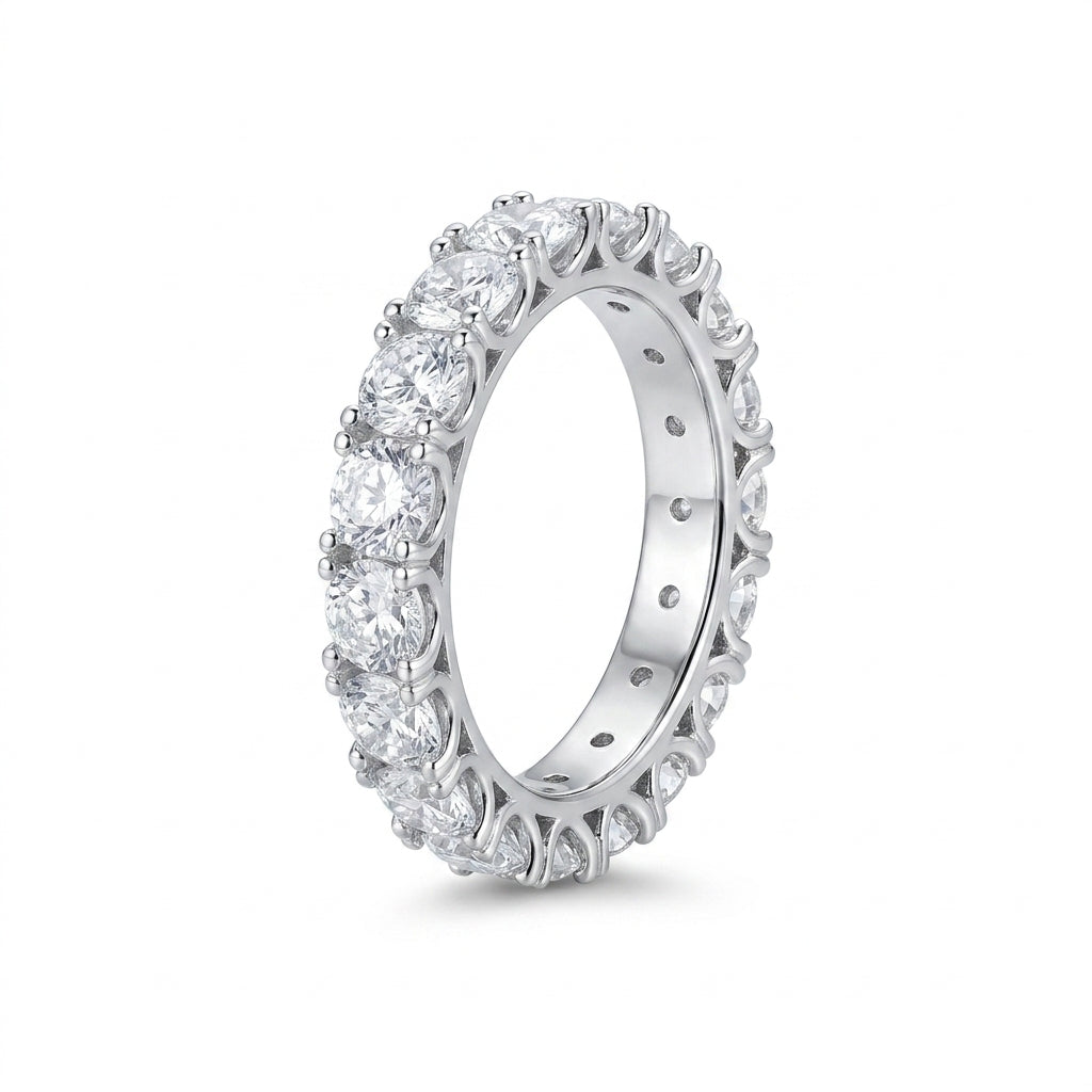 Cushion Tamtur Mozanit Yüzük | 5.6 CT