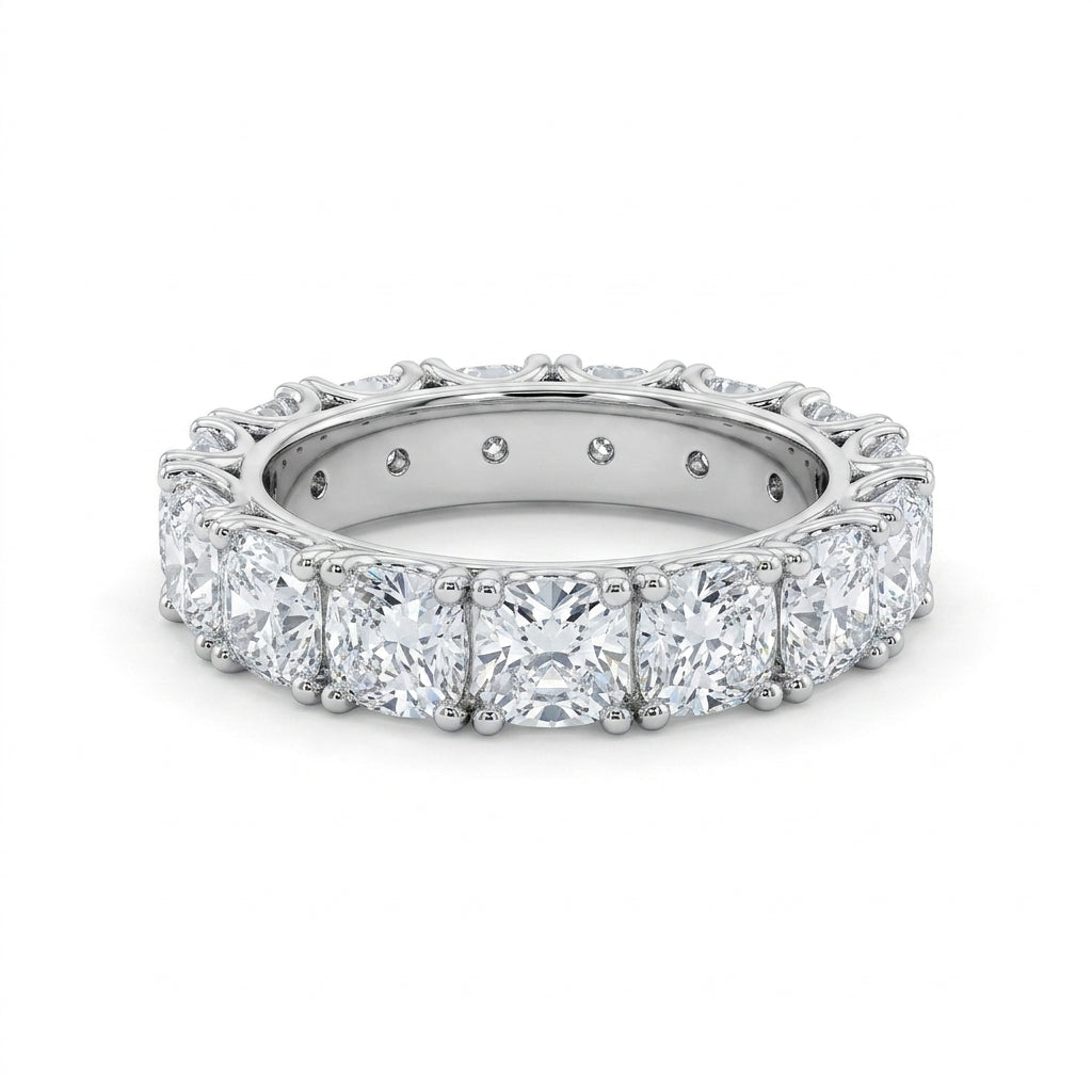 Cushion Tamtur Mozanit Yüzük | 5.6 CT