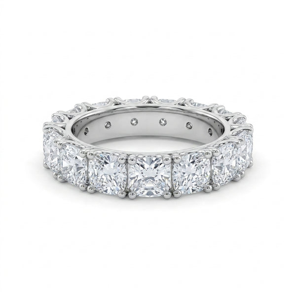 Cushion Tamtur Mozanit Yüzük | 5.6 CT