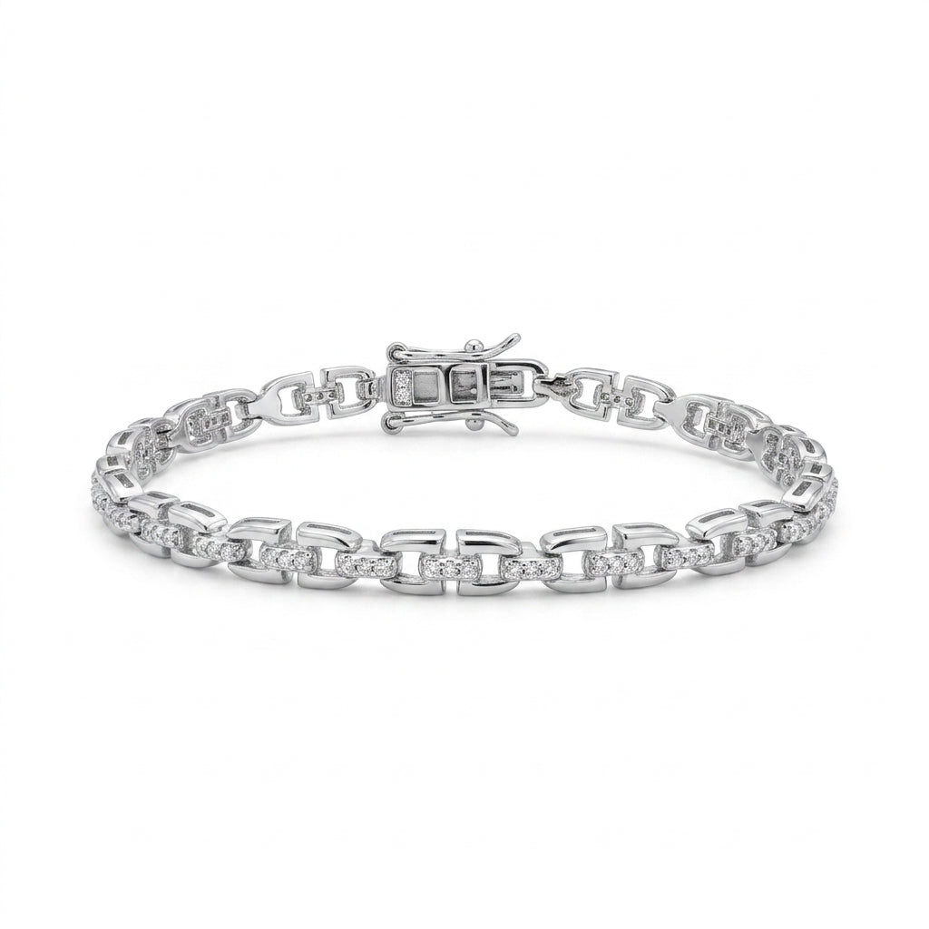 Anchor Link Pavé Bileklik