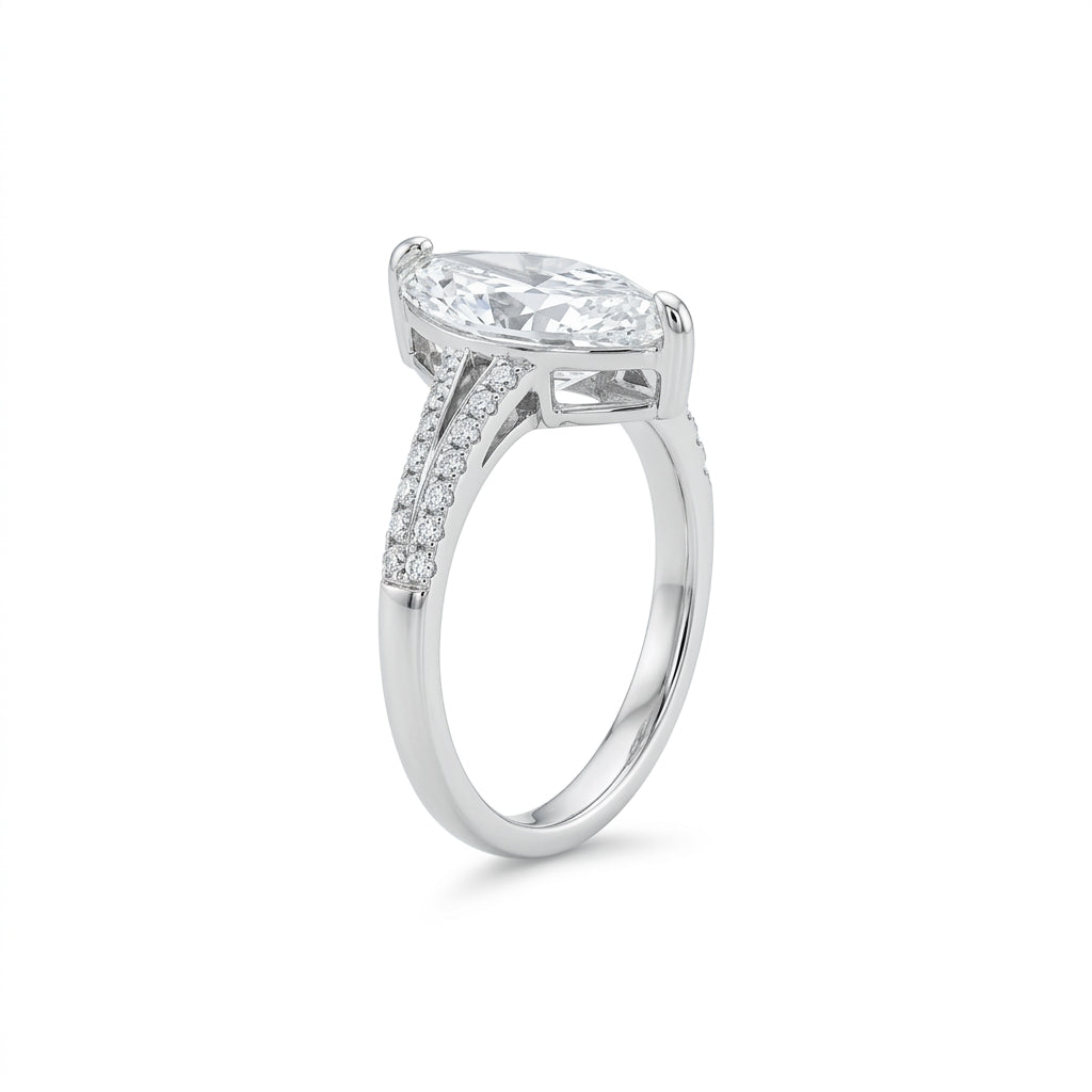 Aurora Markiz Solitaire Yüzük