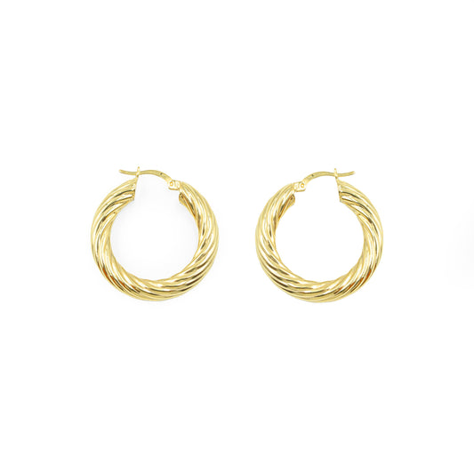 Hely Twisted Hoop Earrings