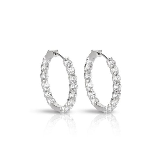 Classic Eternity Hoop Earrings