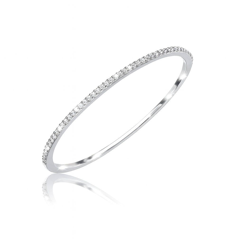 İnce İthal Taşlı Kelepçe Bileklik