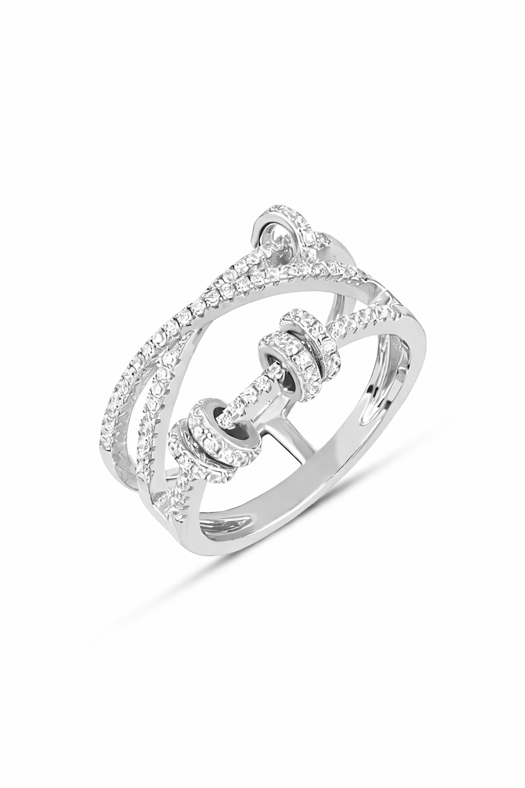 Üç Sıra Taşlı Yüzük