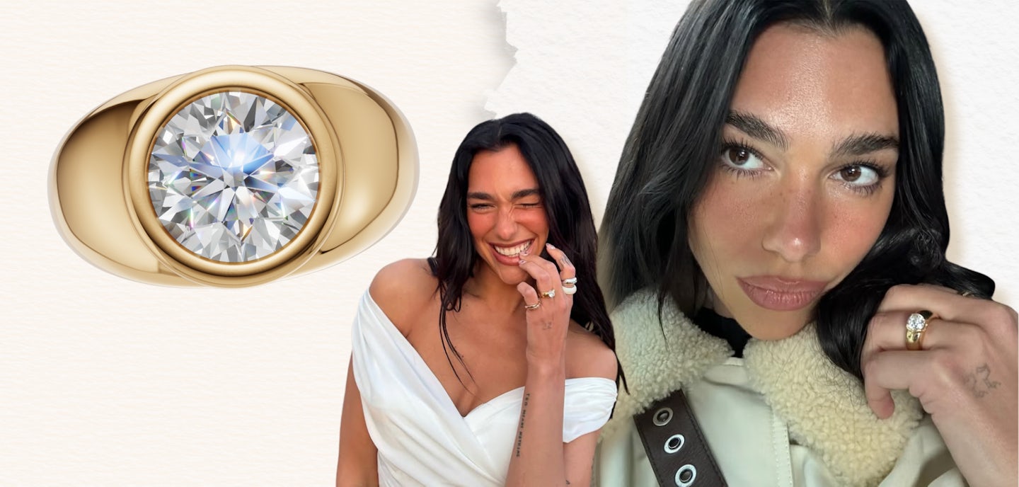 Mozanit Taşlı Dua Yüzük 2ct