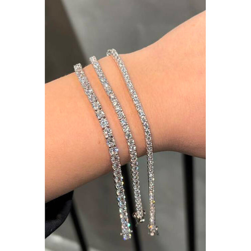 Moissanite Waterway Bracelet 3 Mm