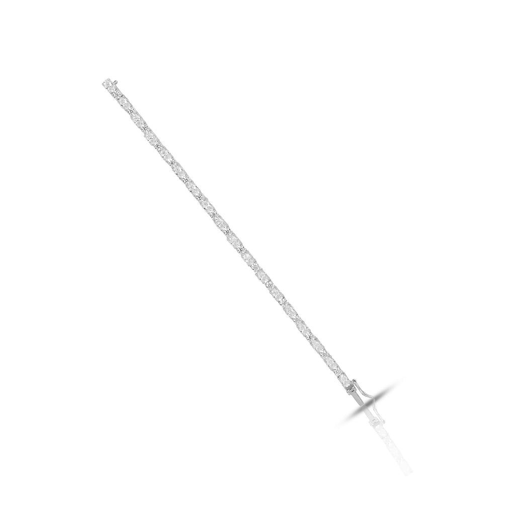 Oval and Round Moissanite Bracelet