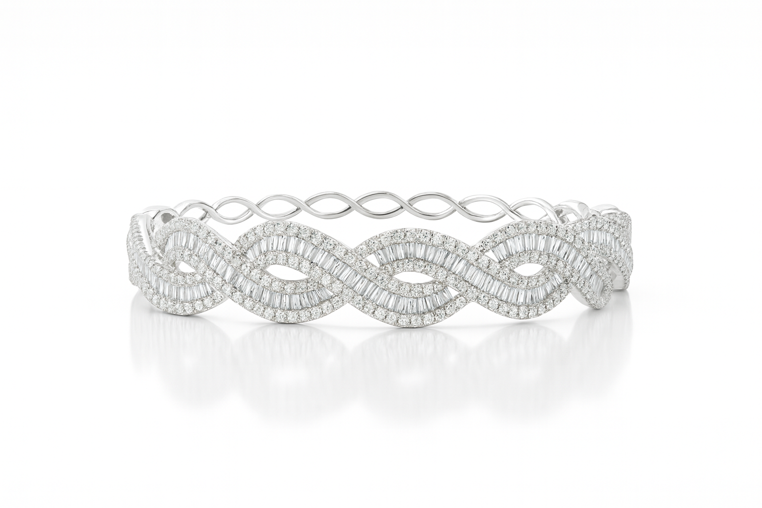 Baguette Stone Cuff Bracelet