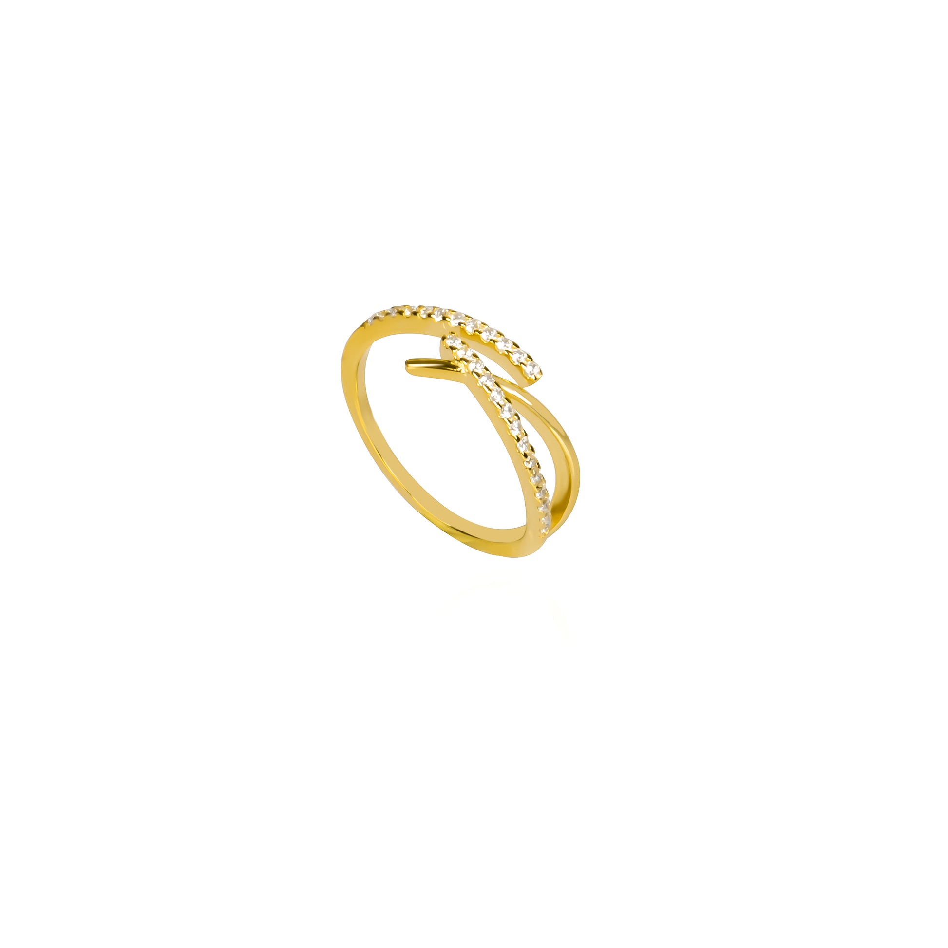 Minimal Taşlı Yüzük