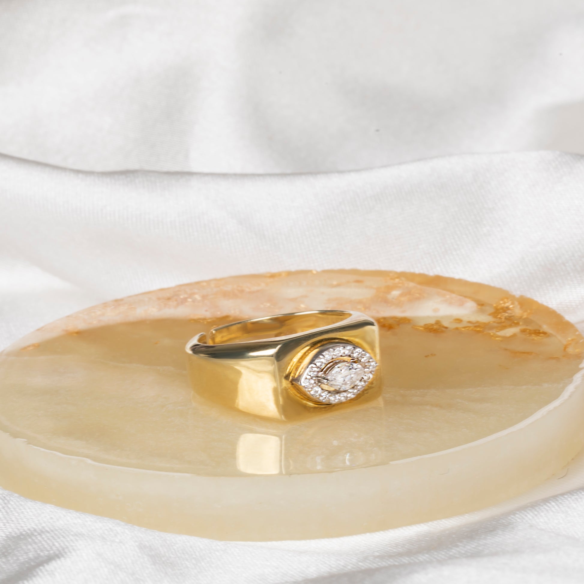 Minimal Nazar Göz Yüzük