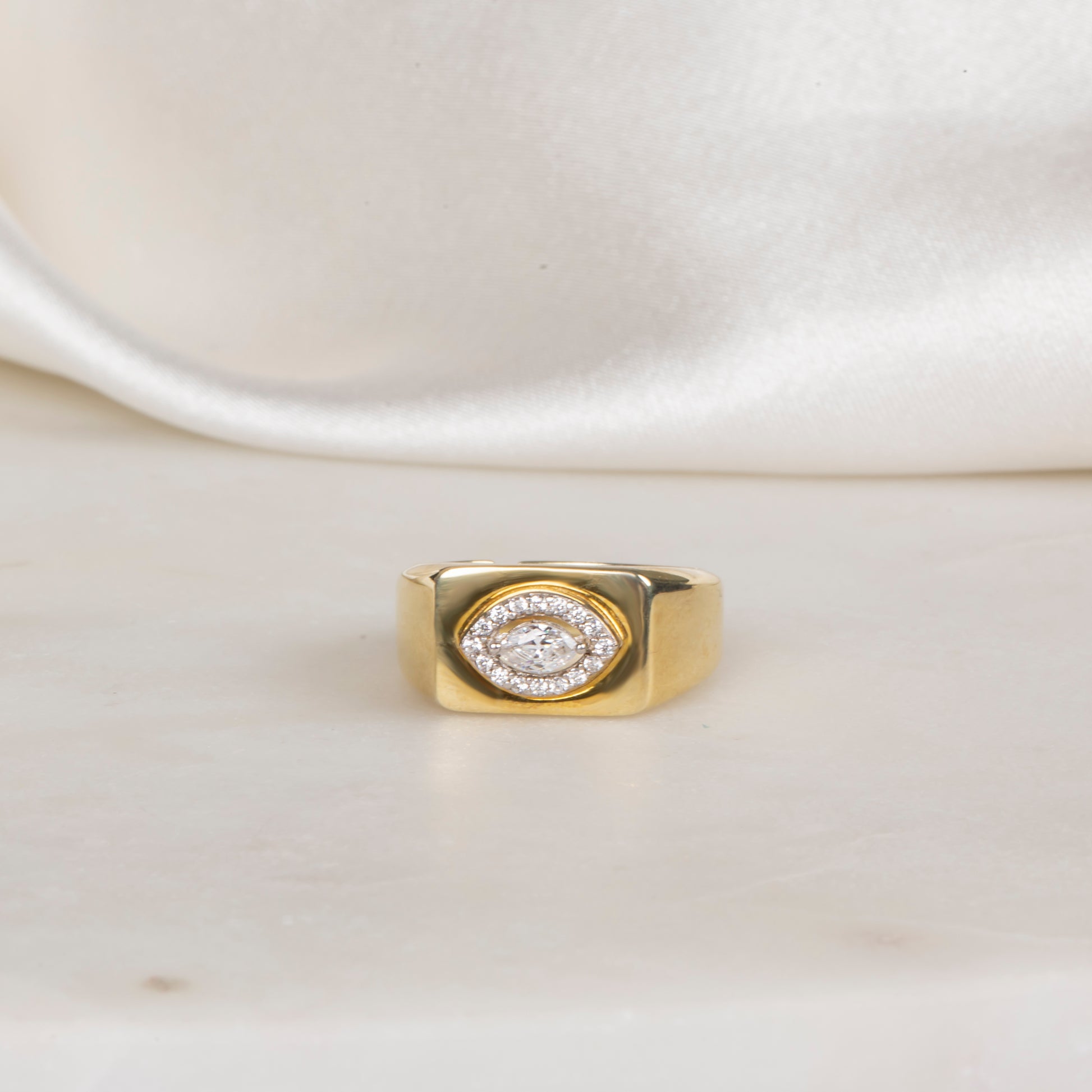 Minimal Nazar Göz Yüzük