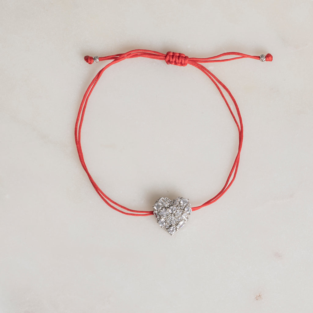 Minimal Kalp İp Bileklik