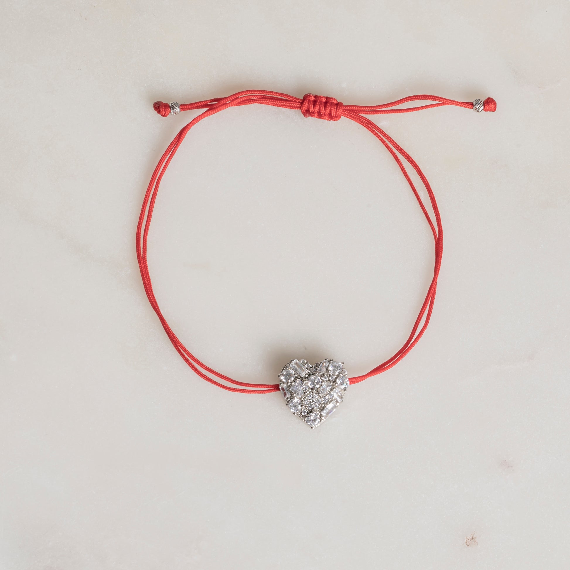Minimal Kalp İp Bileklik