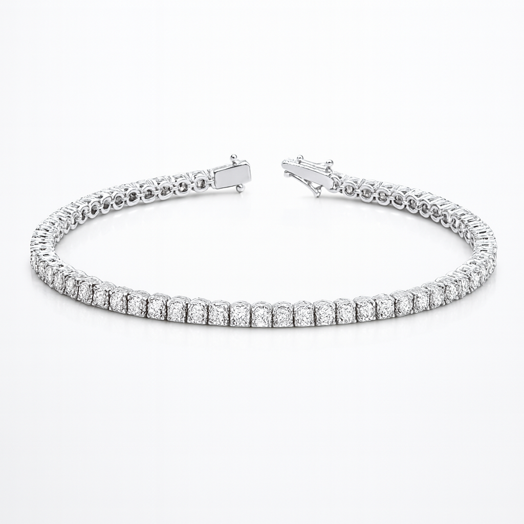 4mm Moissanite Waterway Bracelet