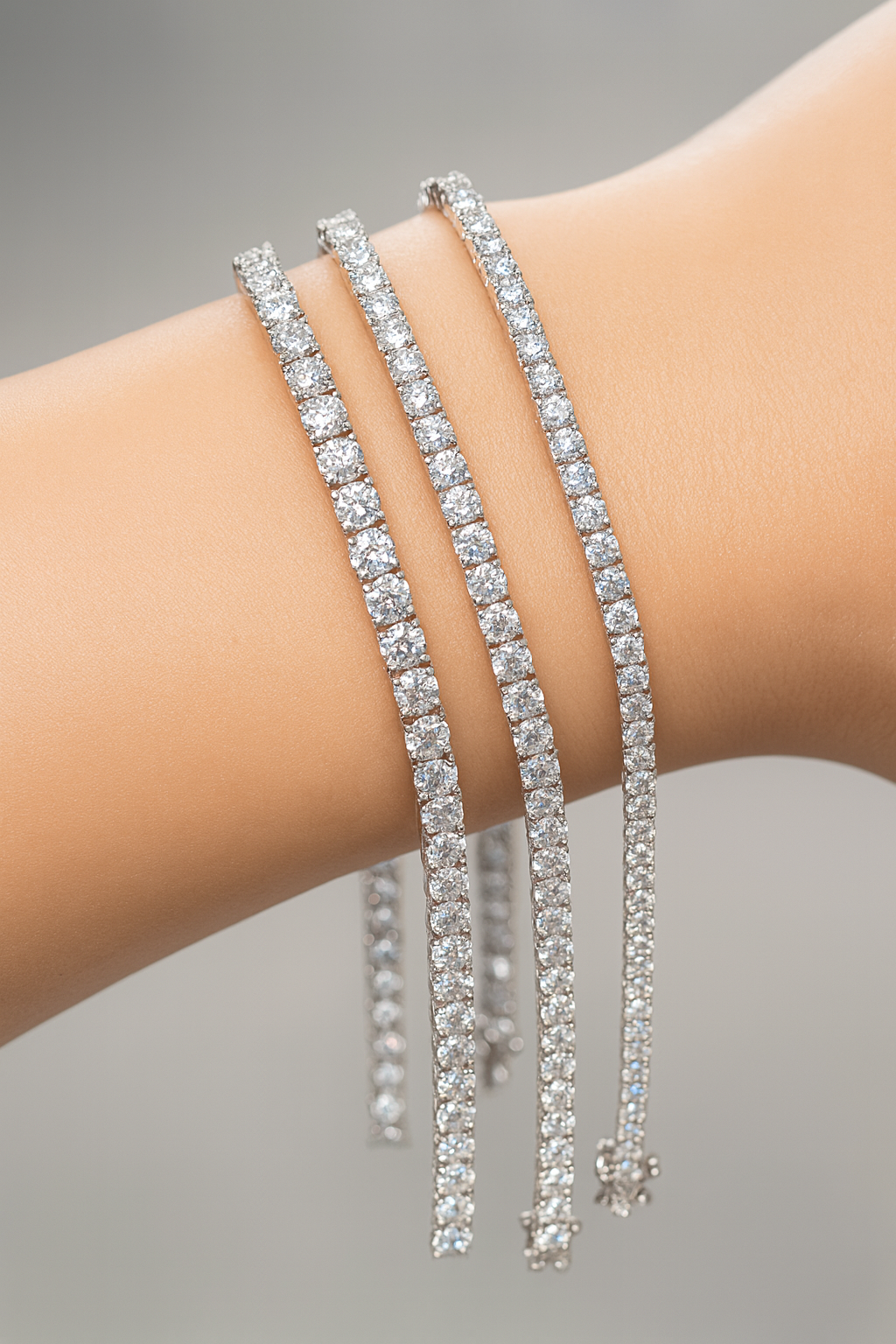 4mm Moissanite Waterway Bracelet