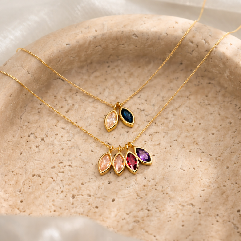 Birthstone Aile Kolyesi