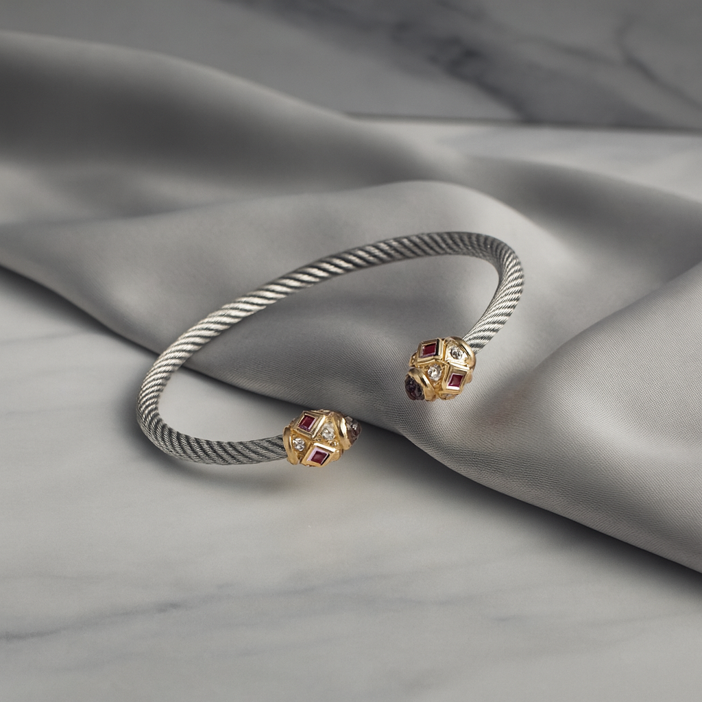 Taşlı Kelepçe Bileklik