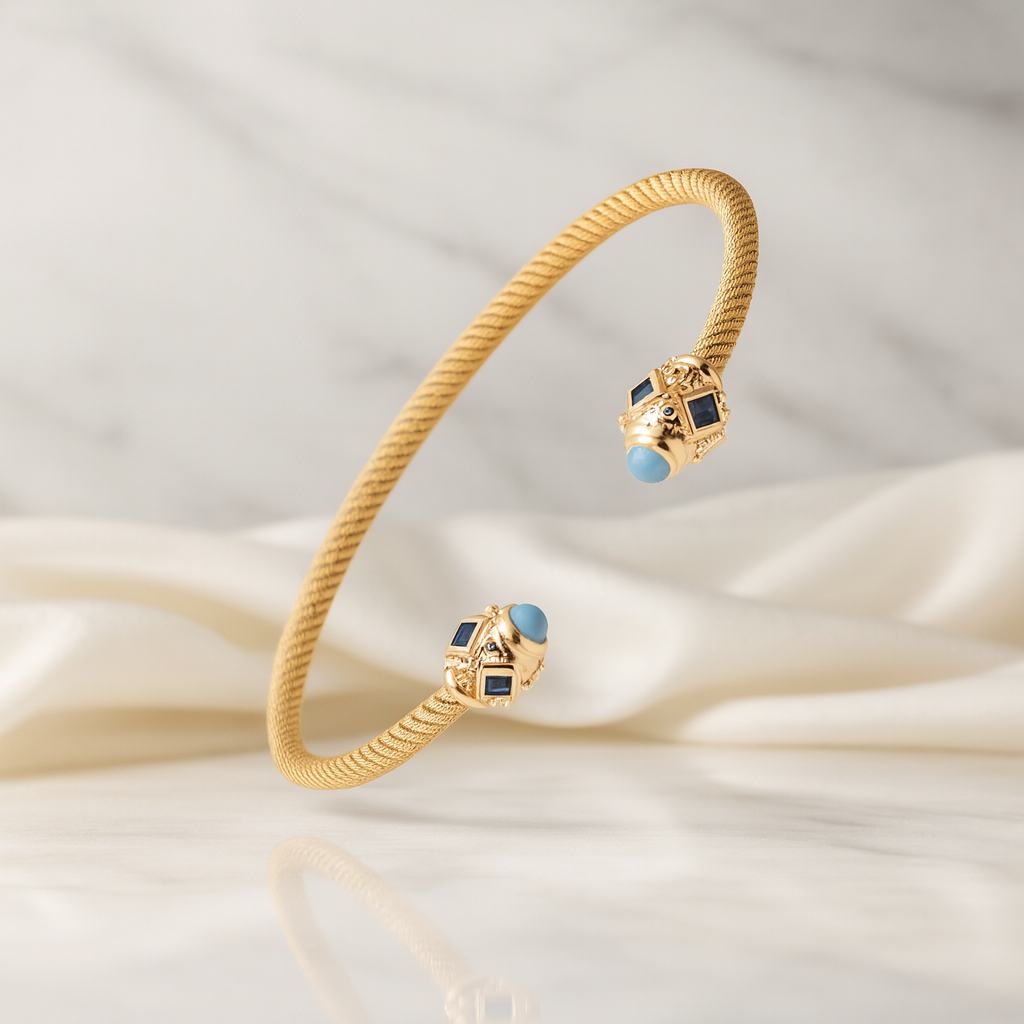 Taşlı Kelepçe Bileklik