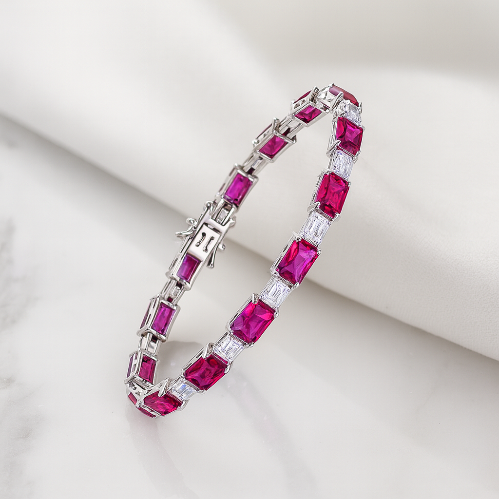 Kırmızı Taşlı Bileklik