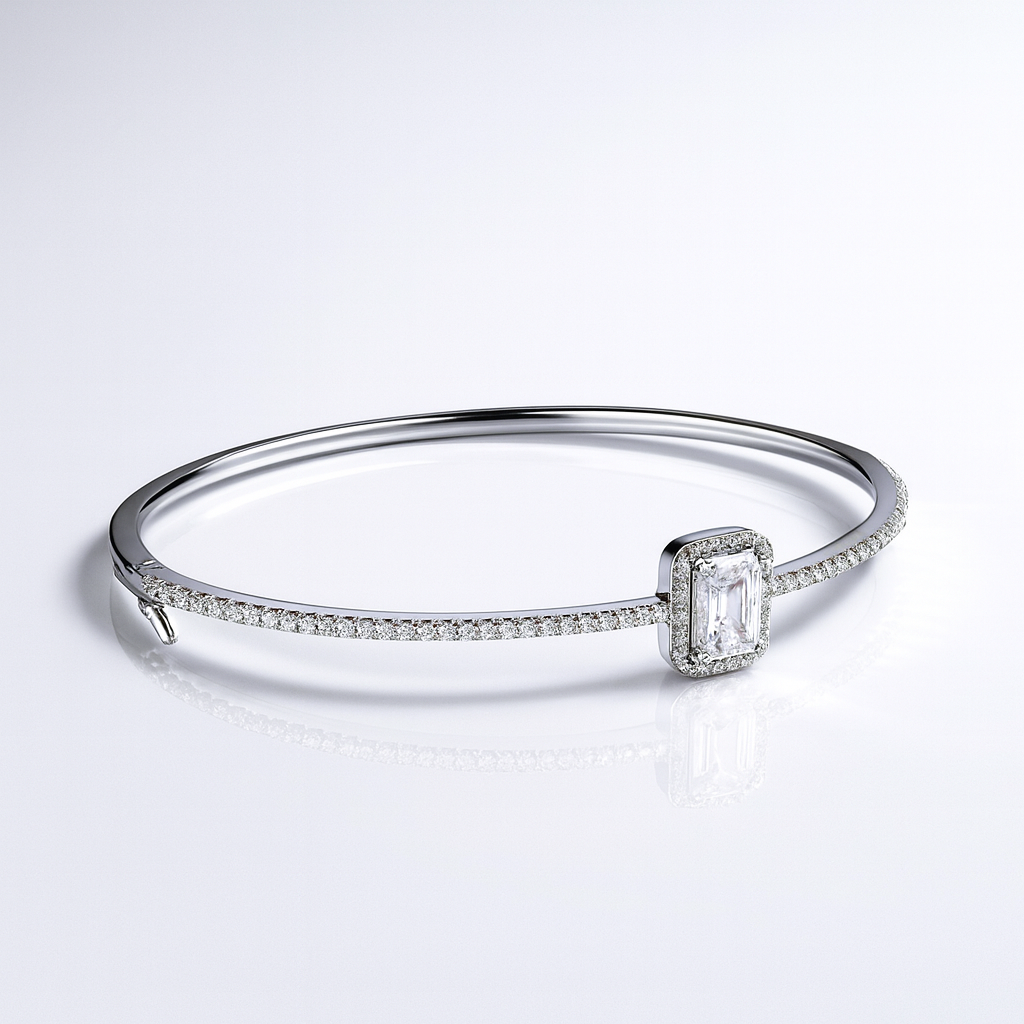 Baget Taşlı Kelepçe Bileklik