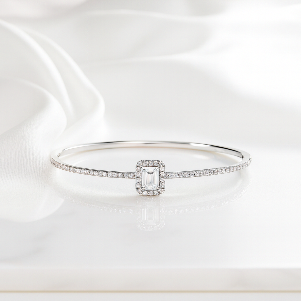 Baget Taşlı Kelepçe Bileklik