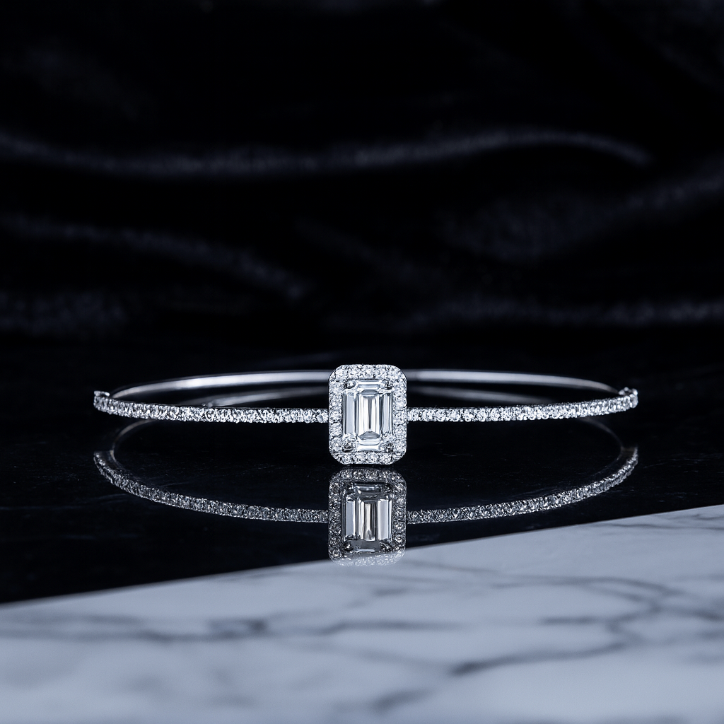 Baget Taşlı Kelepçe Bileklik