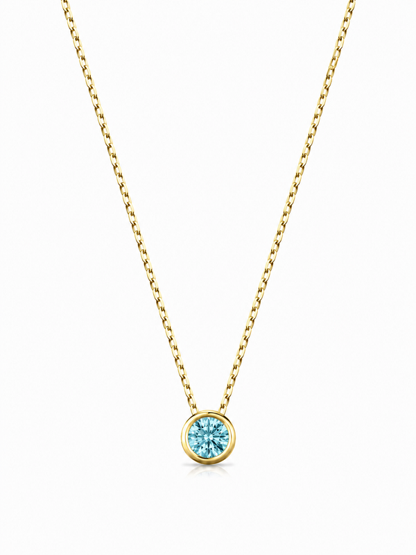Mart Aquamarine Birthstone Kolye