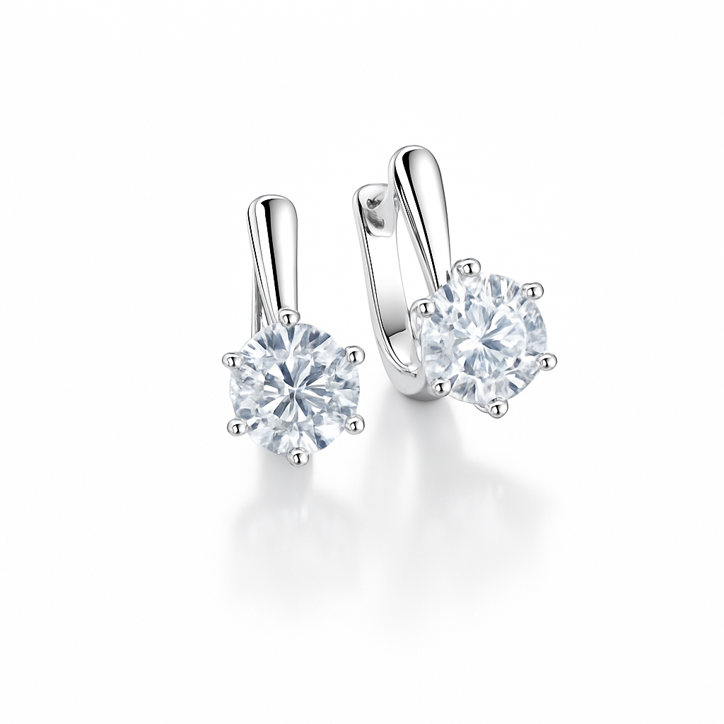 Tiff Mozanit Taşlı Küpe