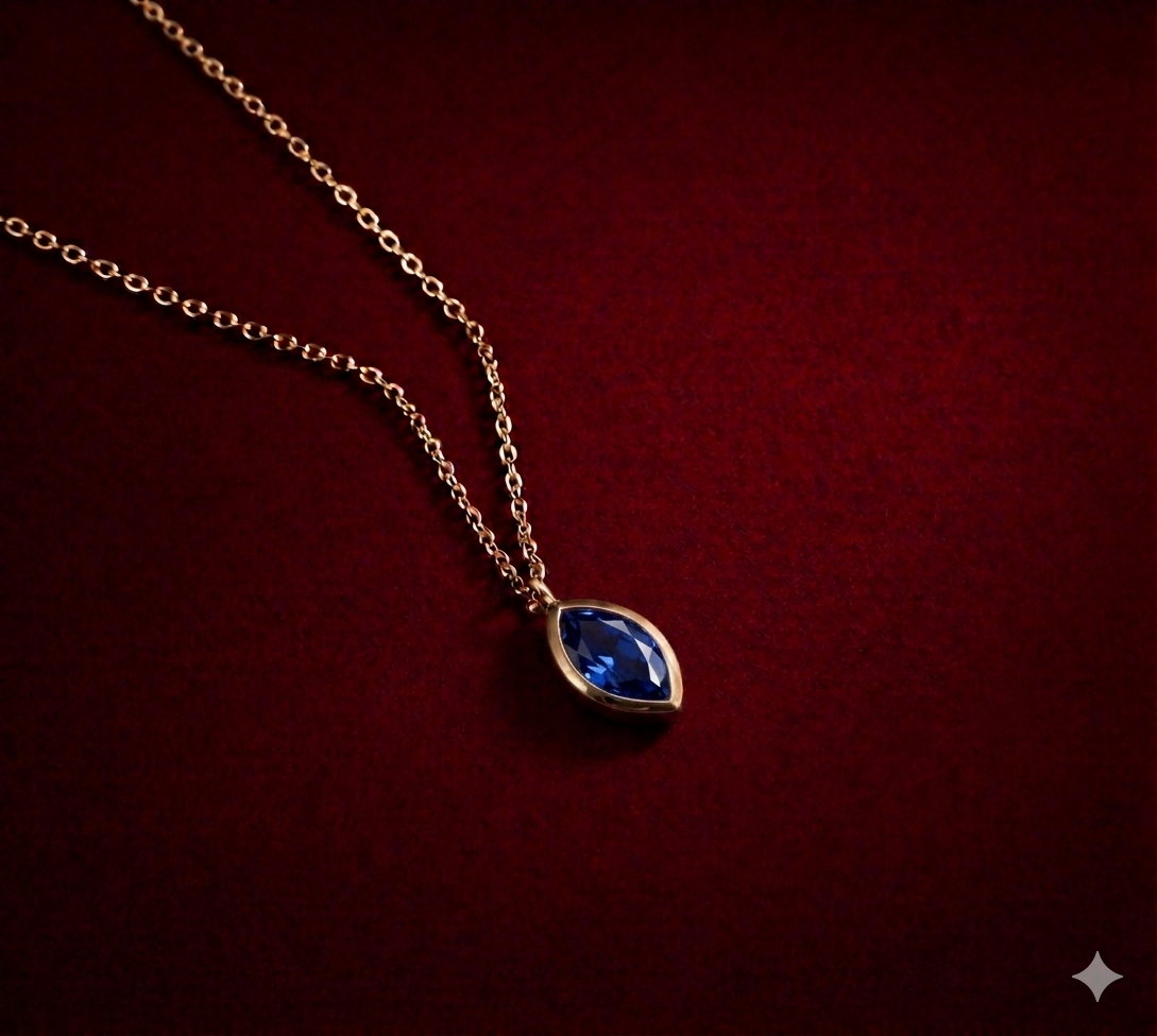 Eylül Sapphire Birthstone Kolye