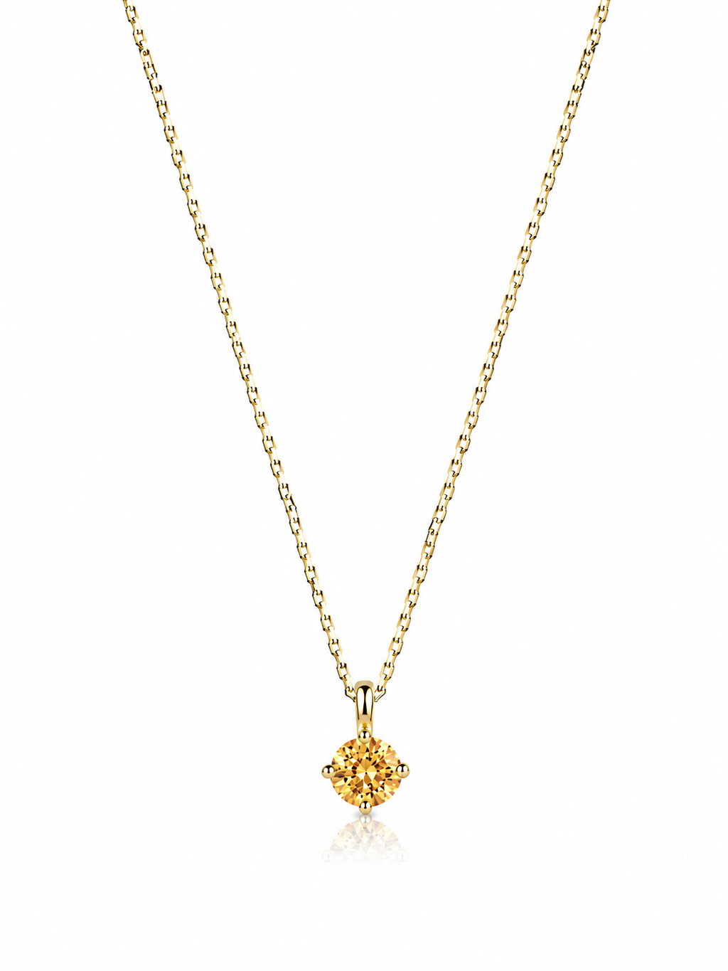Kasım Citrine Birthstone Kolye