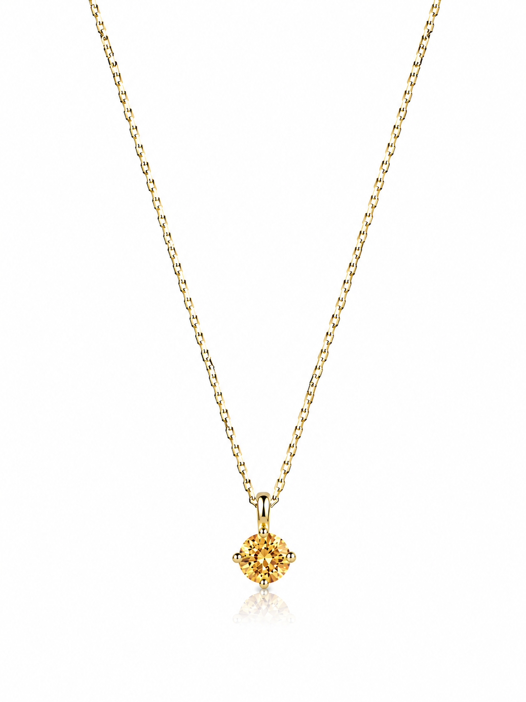 Kasım Citrine Birthstone Kolye