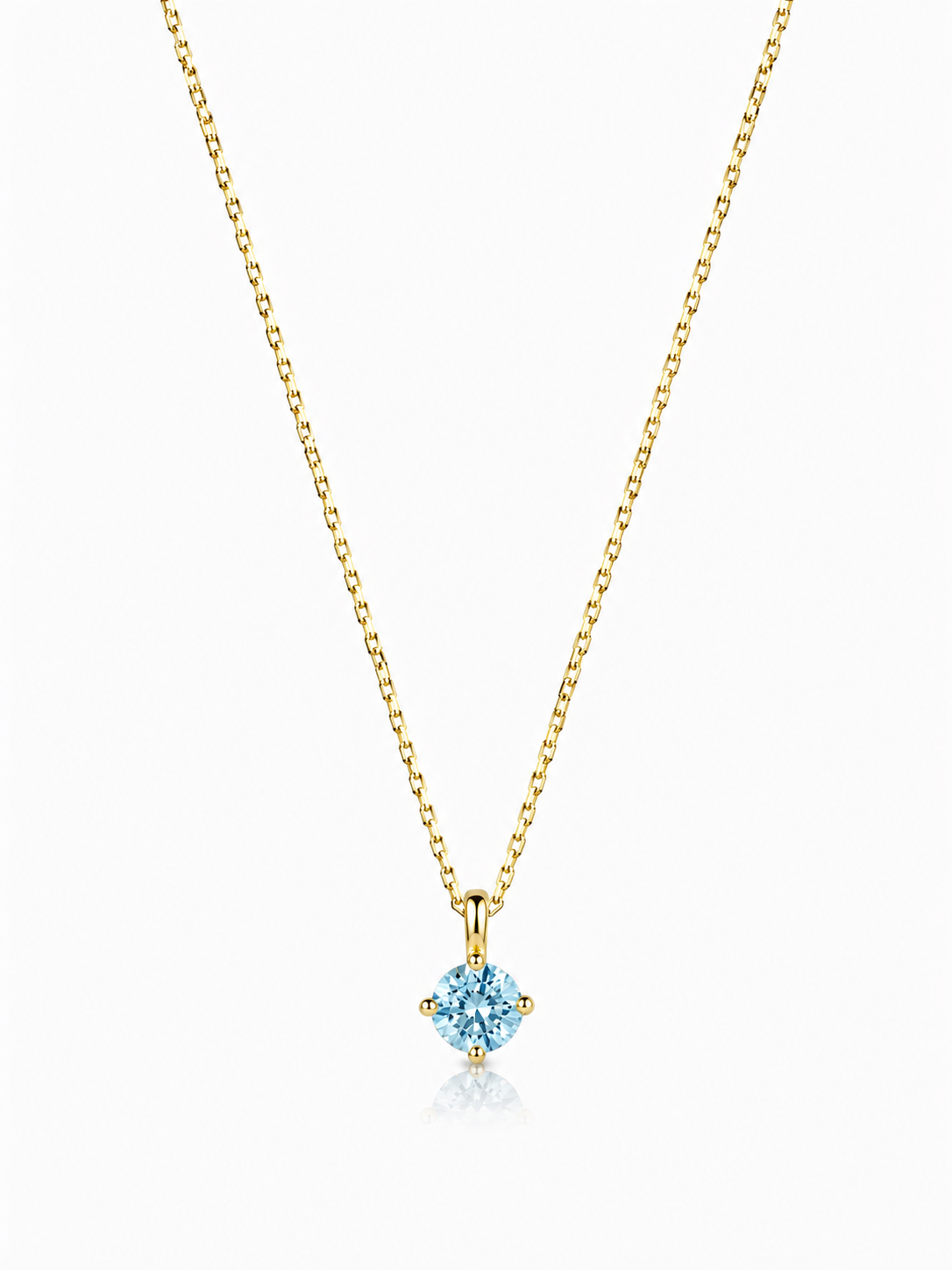 Mart Aquamarine Birthstone Kolye